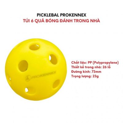 bóng pickleball prokennex chơi trong nhà pk26