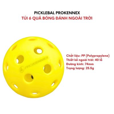 bóng pickleball prokennex chơi ngoài trời pk40