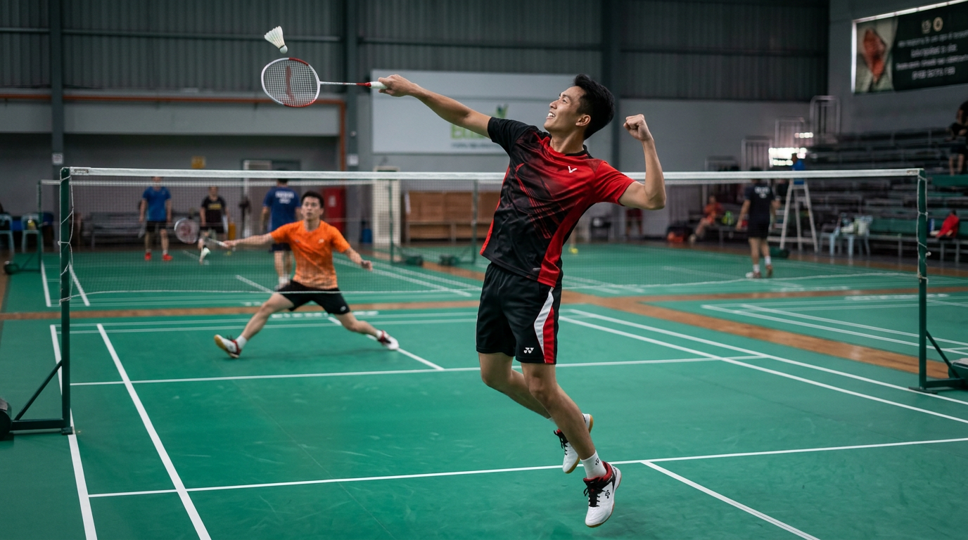 5 điệu nhảy "ăn mừng" sau khi ghi điểm cầu lông cực chất! (Học ngay!) - "Smash & Flex" – Điệu nhảy ăn mừng cú smash uy l
